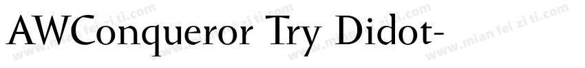 AWConqueror Try Didot字体转换